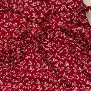 Floral wrap skirt